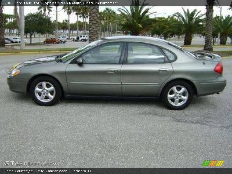Spruce Green Metallic / Medium Parchment 2003 Ford Taurus SES