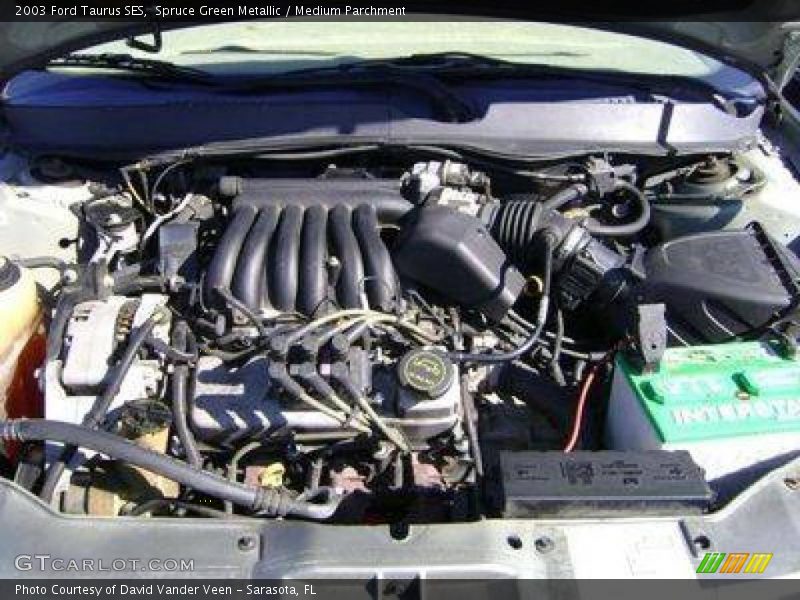 Spruce Green Metallic / Medium Parchment 2003 Ford Taurus SES