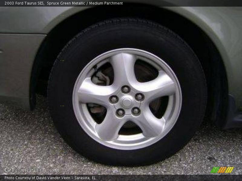 Spruce Green Metallic / Medium Parchment 2003 Ford Taurus SES