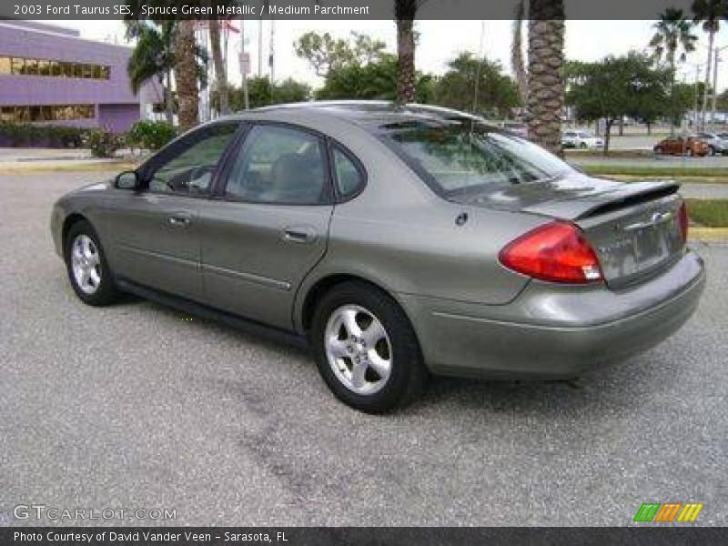 Spruce Green Metallic / Medium Parchment 2003 Ford Taurus SES