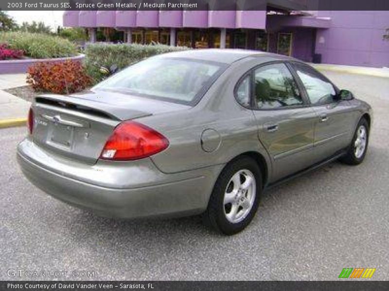 Spruce Green Metallic / Medium Parchment 2003 Ford Taurus SES