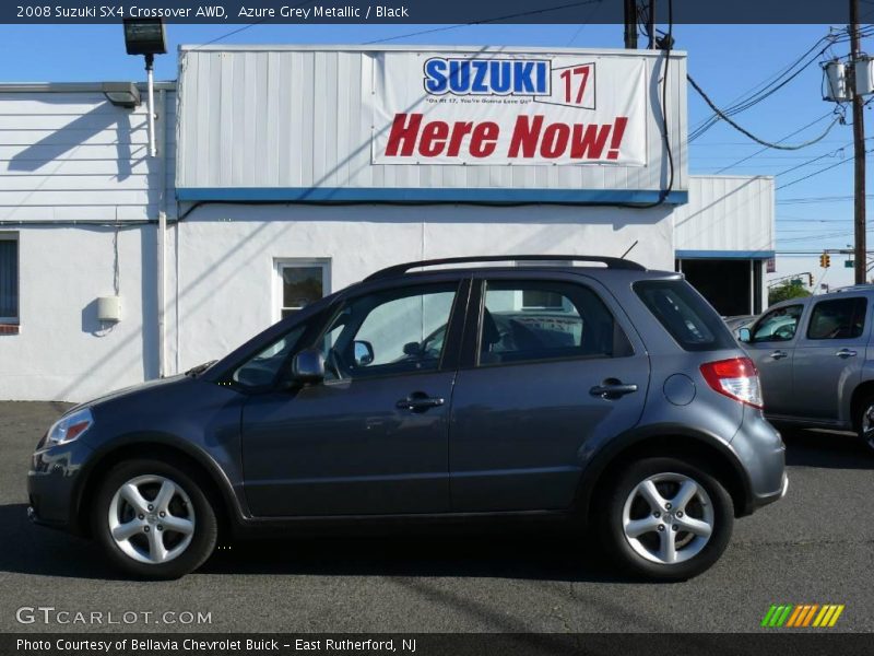 Azure Grey Metallic / Black 2008 Suzuki SX4 Crossover AWD