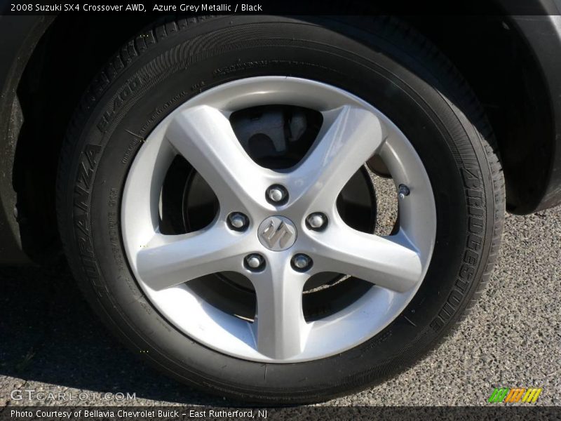Azure Grey Metallic / Black 2008 Suzuki SX4 Crossover AWD