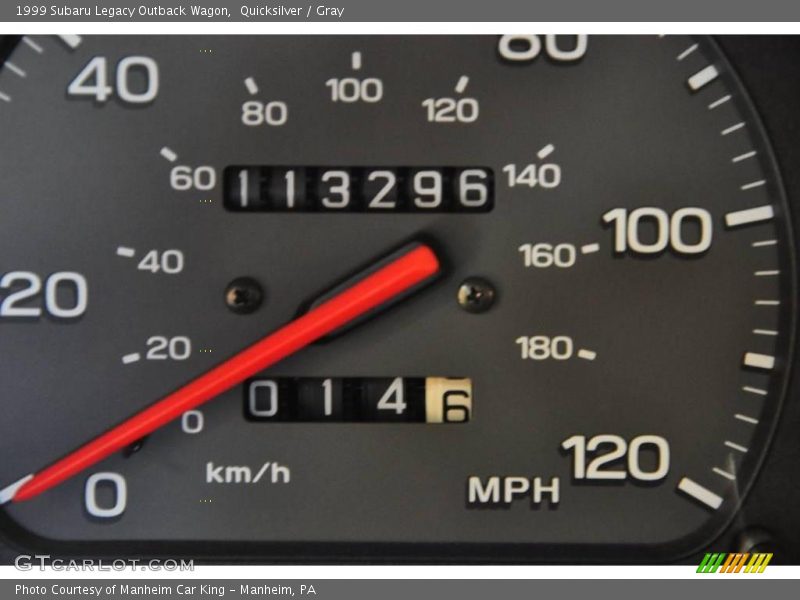 Quicksilver / Gray 1999 Subaru Legacy Outback Wagon