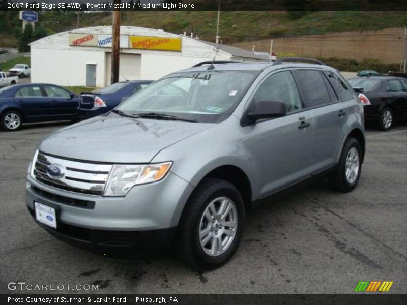 Pewter Metallic / Medium Light Stone 2007 Ford Edge SE AWD