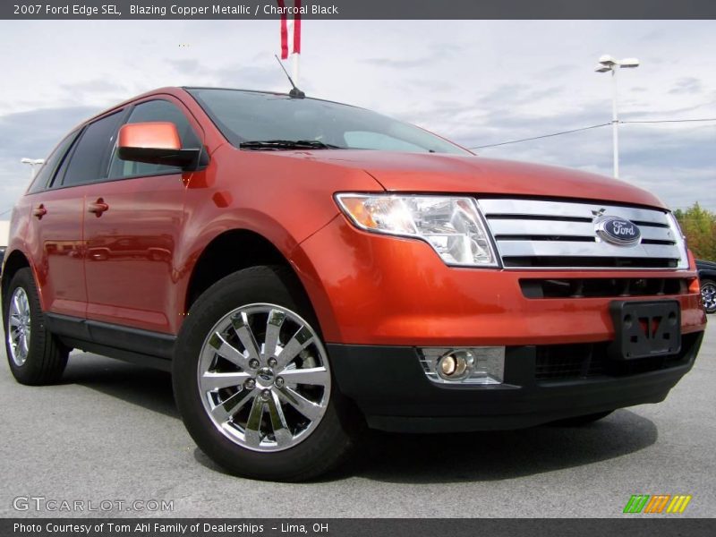 Blazing Copper Metallic / Charcoal Black 2007 Ford Edge SEL