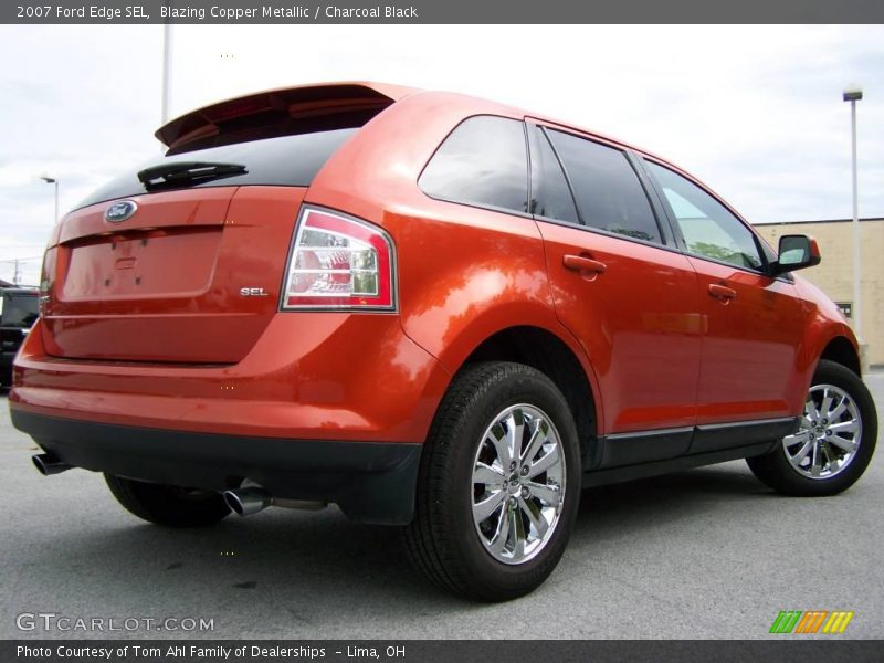 Blazing Copper Metallic / Charcoal Black 2007 Ford Edge SEL