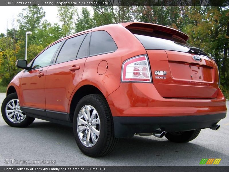Blazing Copper Metallic / Charcoal Black 2007 Ford Edge SEL