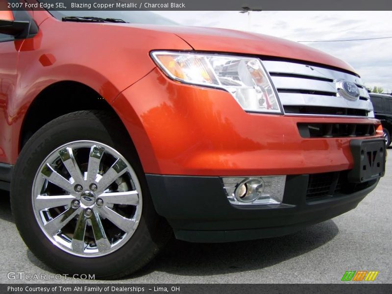 Blazing Copper Metallic / Charcoal Black 2007 Ford Edge SEL