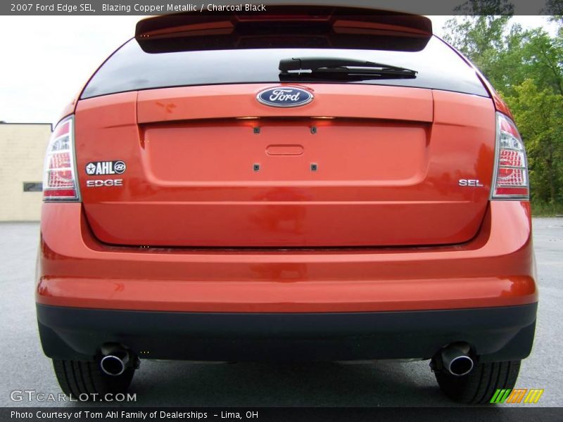 Blazing Copper Metallic / Charcoal Black 2007 Ford Edge SEL