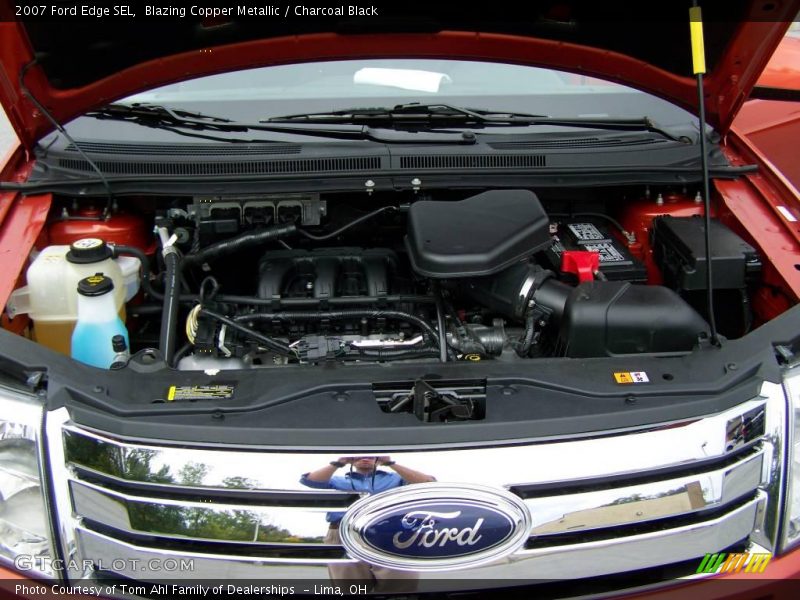 Blazing Copper Metallic / Charcoal Black 2007 Ford Edge SEL