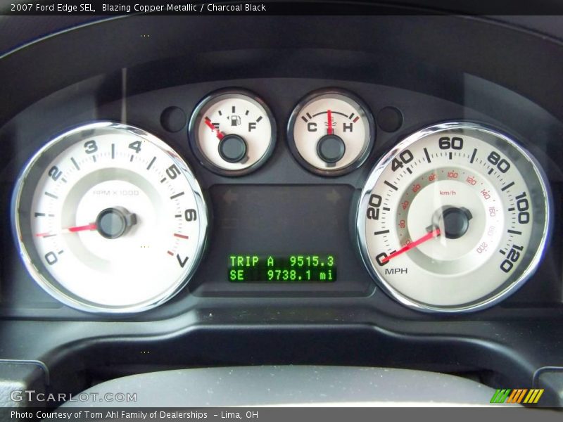 Blazing Copper Metallic / Charcoal Black 2007 Ford Edge SEL