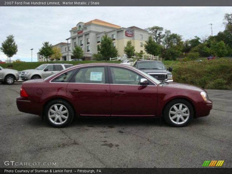 Merlot Metallic / Shale 2007 Ford Five Hundred Limited