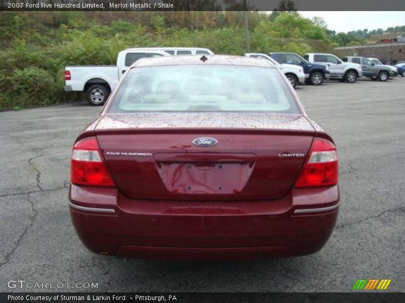 Merlot Metallic / Shale 2007 Ford Five Hundred Limited