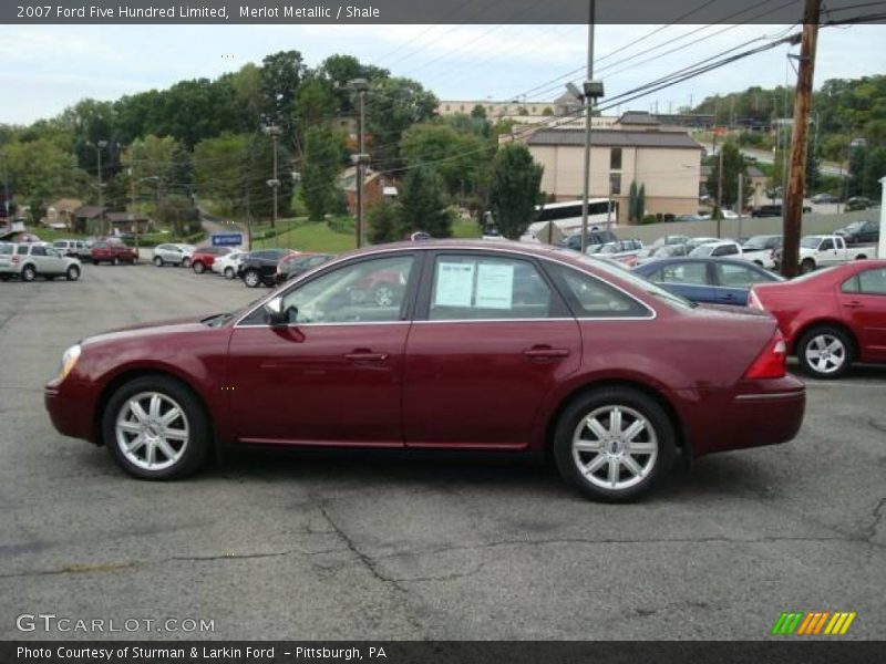 Merlot Metallic / Shale 2007 Ford Five Hundred Limited
