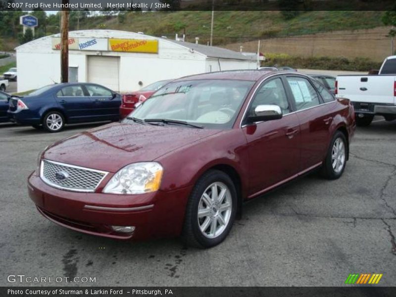 Merlot Metallic / Shale 2007 Ford Five Hundred Limited