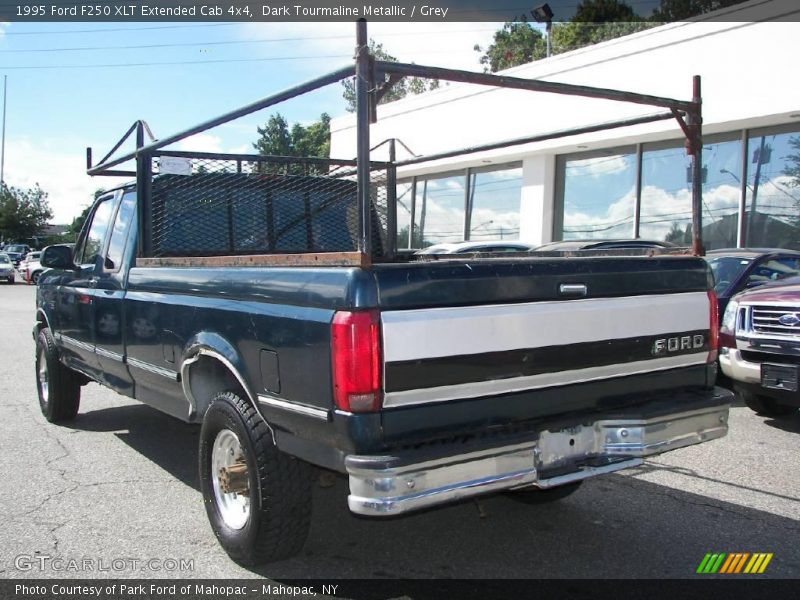 Dark Tourmaline Metallic / Grey 1995 Ford F250 XLT Extended Cab 4x4