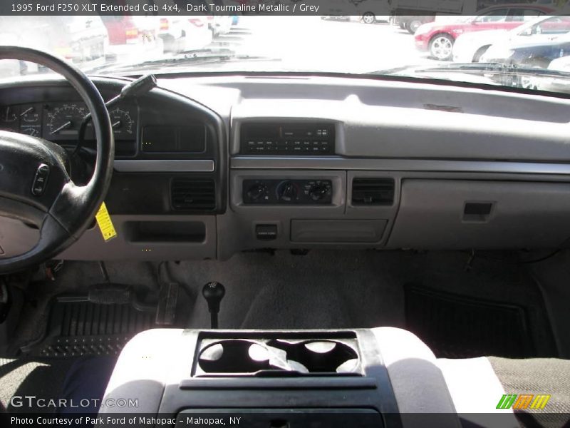 Dark Tourmaline Metallic / Grey 1995 Ford F250 XLT Extended Cab 4x4