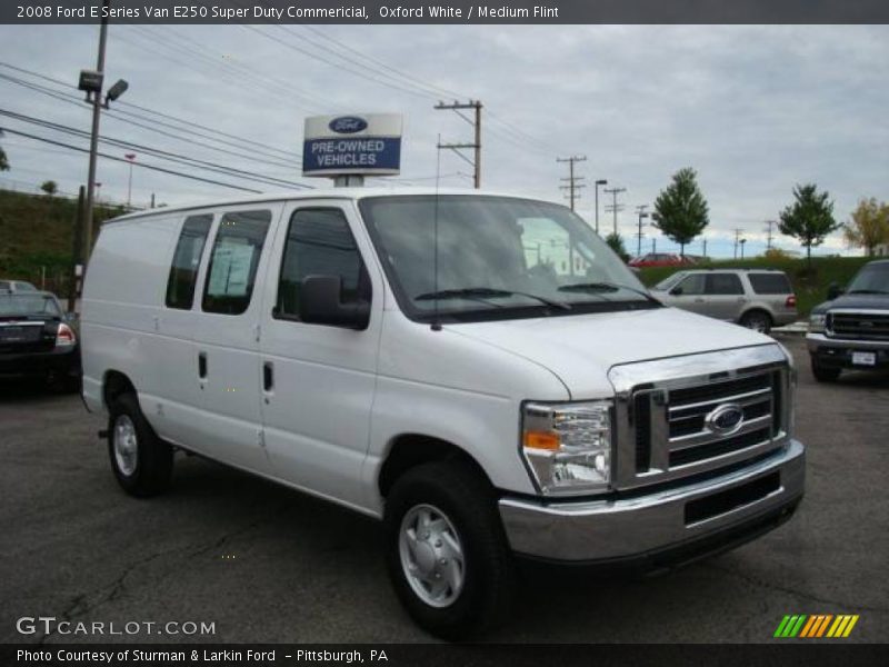 Oxford White / Medium Flint 2008 Ford E Series Van E250 Super Duty Commericial