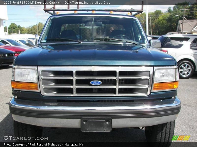 Dark Tourmaline Metallic / Grey 1995 Ford F250 XLT Extended Cab 4x4