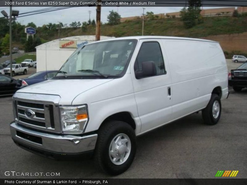 Oxford White / Medium Flint 2008 Ford E Series Van E250 Super Duty Commericial