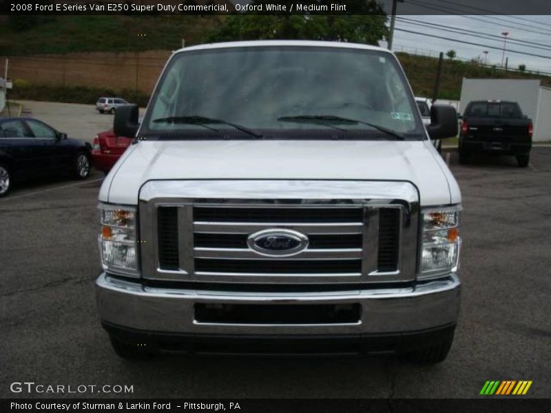 Oxford White / Medium Flint 2008 Ford E Series Van E250 Super Duty Commericial