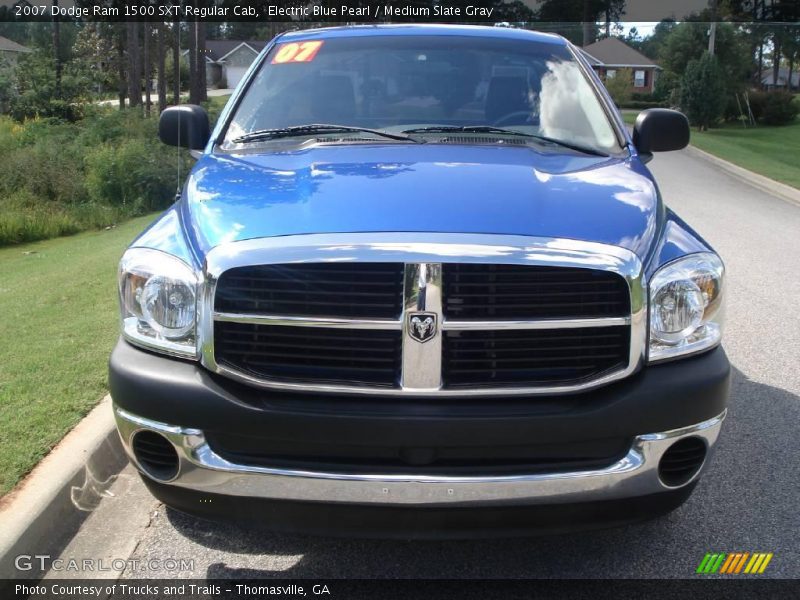 Electric Blue Pearl / Medium Slate Gray 2007 Dodge Ram 1500 SXT Regular Cab