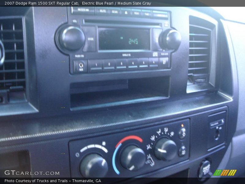 Electric Blue Pearl / Medium Slate Gray 2007 Dodge Ram 1500 SXT Regular Cab