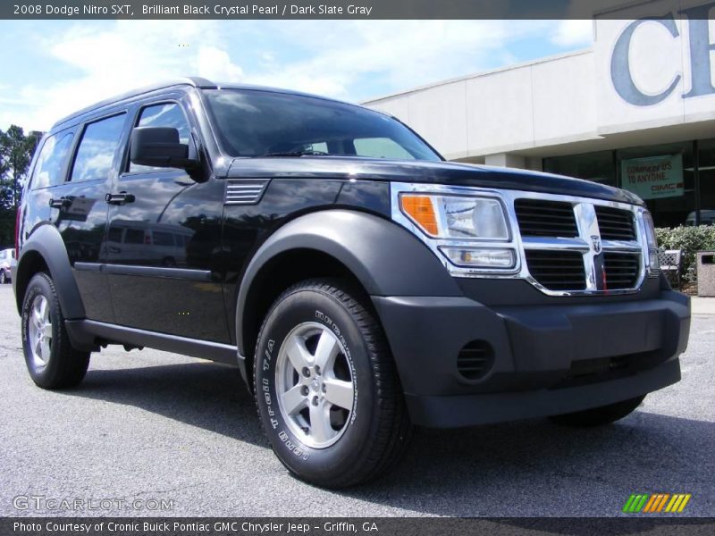 Brilliant Black Crystal Pearl / Dark Slate Gray 2008 Dodge Nitro SXT