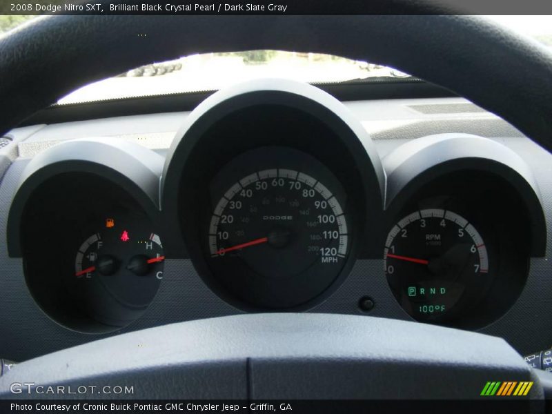 Brilliant Black Crystal Pearl / Dark Slate Gray 2008 Dodge Nitro SXT