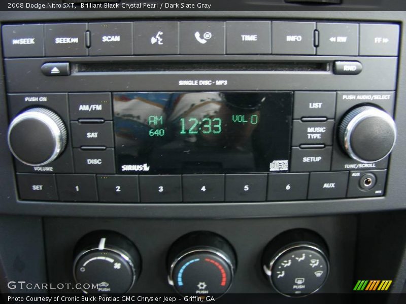 Brilliant Black Crystal Pearl / Dark Slate Gray 2008 Dodge Nitro SXT