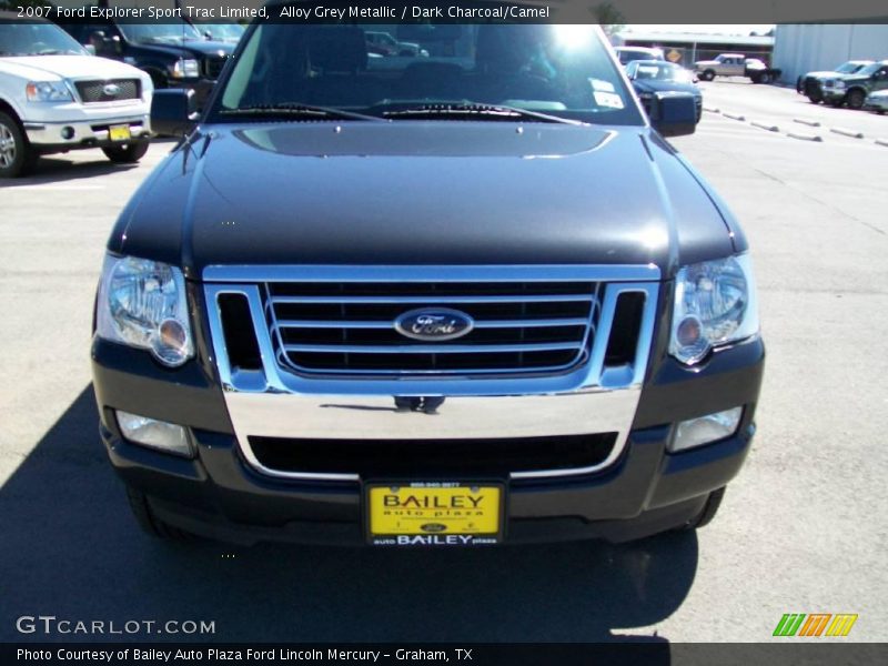 Alloy Grey Metallic / Dark Charcoal/Camel 2007 Ford Explorer Sport Trac Limited