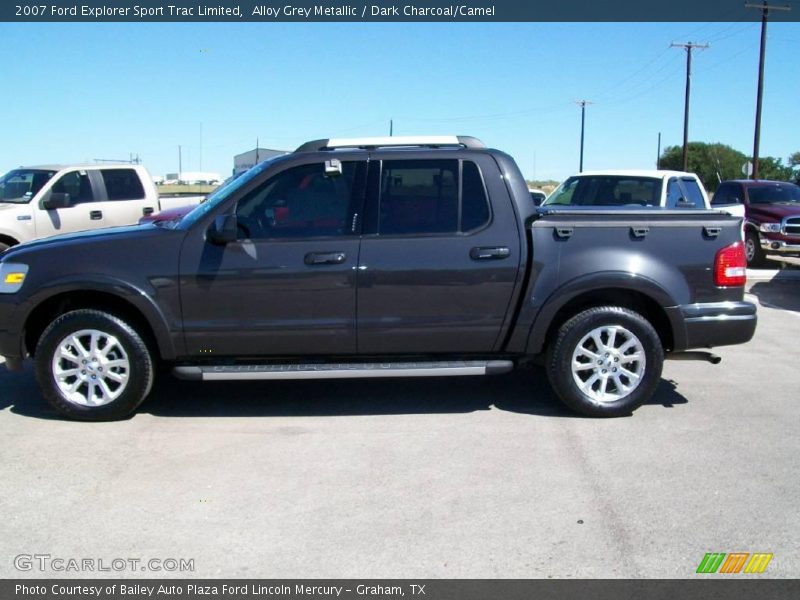 Alloy Grey Metallic / Dark Charcoal/Camel 2007 Ford Explorer Sport Trac Limited