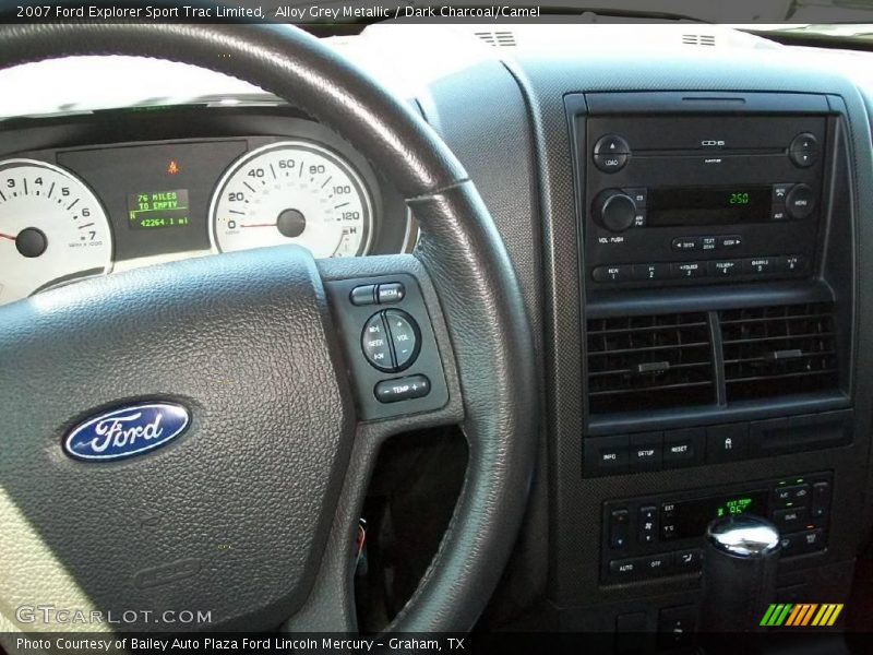 Alloy Grey Metallic / Dark Charcoal/Camel 2007 Ford Explorer Sport Trac Limited