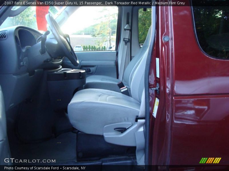 Dark Toreador Red Metallic / Medium Flint Grey 2007 Ford E Series Van E350 Super Duty XL 15 Passenger