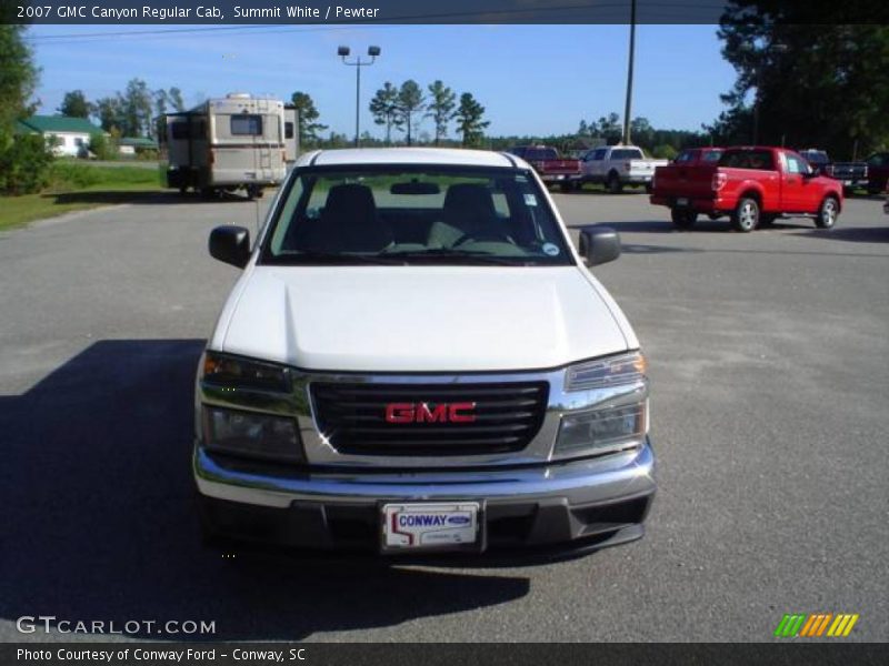 Summit White / Pewter 2007 GMC Canyon Regular Cab