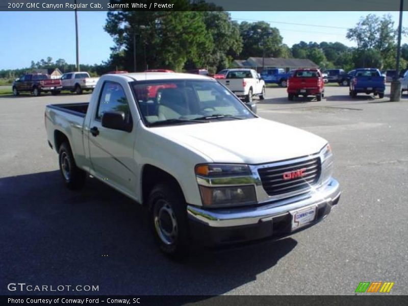 Summit White / Pewter 2007 GMC Canyon Regular Cab