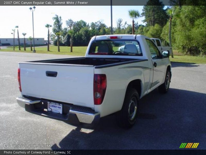 Summit White / Pewter 2007 GMC Canyon Regular Cab