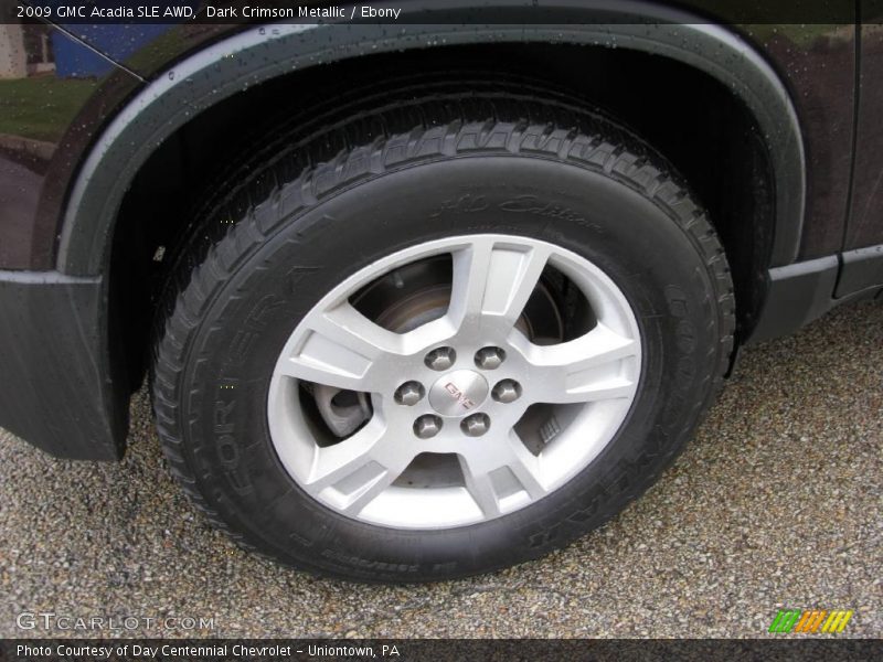 Dark Crimson Metallic / Ebony 2009 GMC Acadia SLE AWD