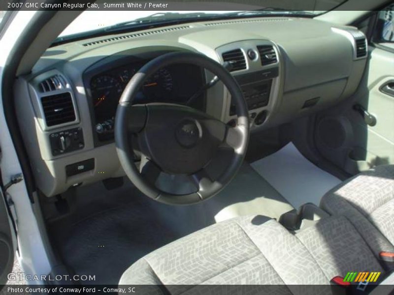 Summit White / Pewter 2007 GMC Canyon Regular Cab