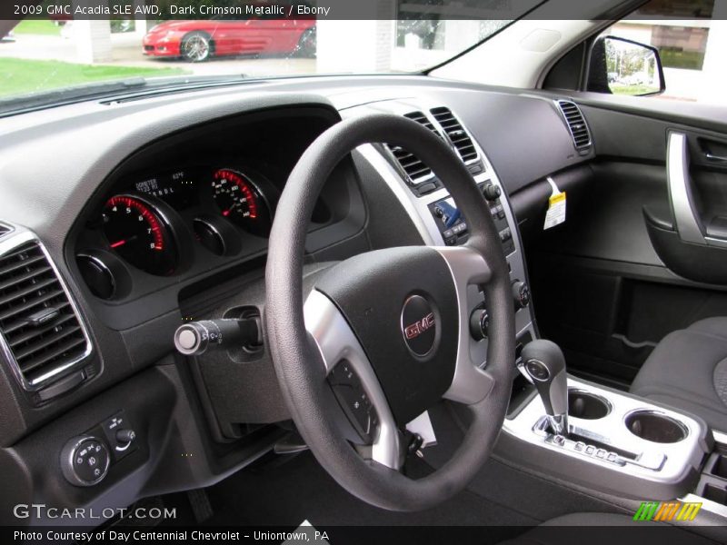 Dark Crimson Metallic / Ebony 2009 GMC Acadia SLE AWD