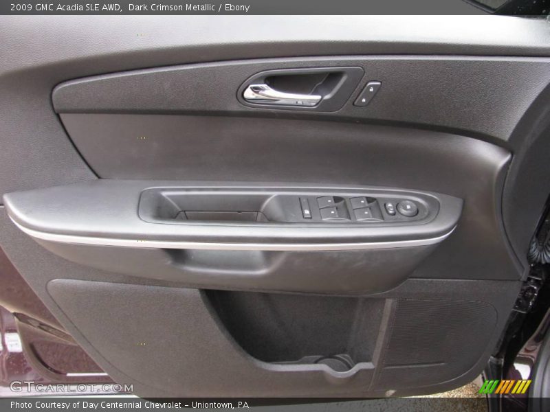 Dark Crimson Metallic / Ebony 2009 GMC Acadia SLE AWD