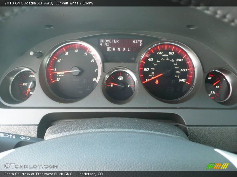 Summit White / Ebony 2010 GMC Acadia SLT AWD