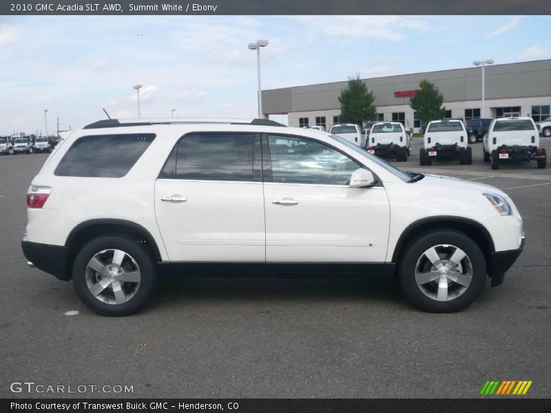 Summit White / Ebony 2010 GMC Acadia SLT AWD