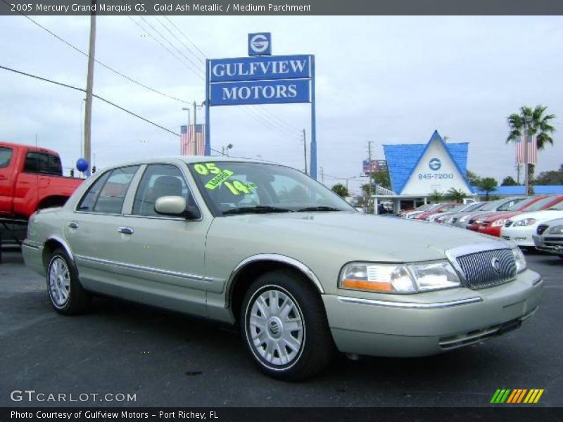 Gold Ash Metallic / Medium Parchment 2005 Mercury Grand Marquis GS