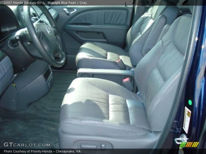 Midnight Blue Pearl / Gray 2007 Honda Odyssey EX-L