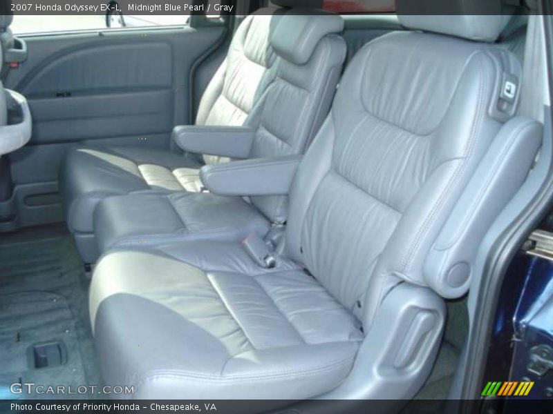 Midnight Blue Pearl / Gray 2007 Honda Odyssey EX-L