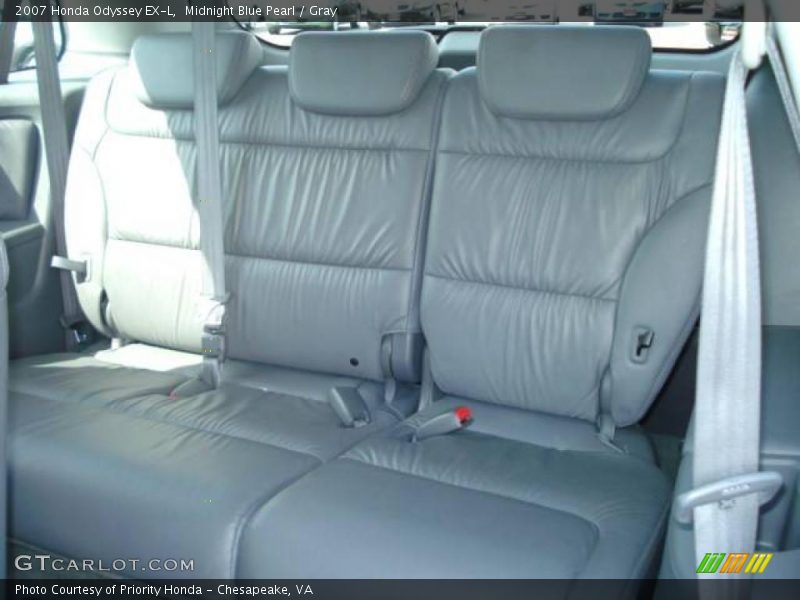 Midnight Blue Pearl / Gray 2007 Honda Odyssey EX-L