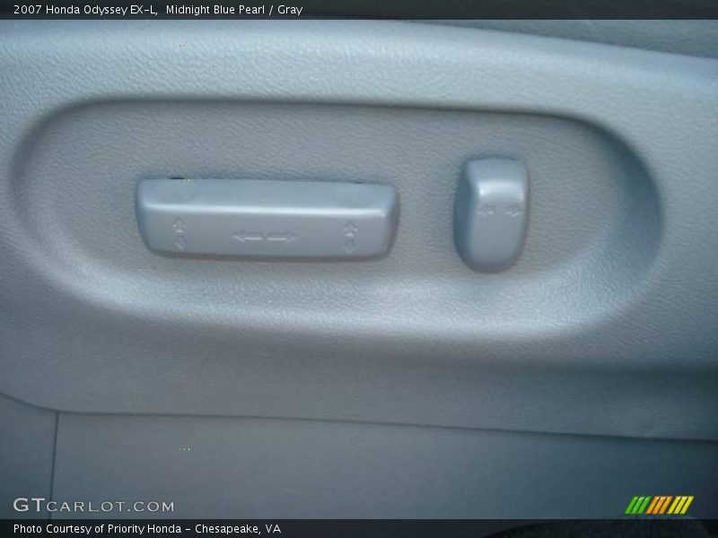 Midnight Blue Pearl / Gray 2007 Honda Odyssey EX-L