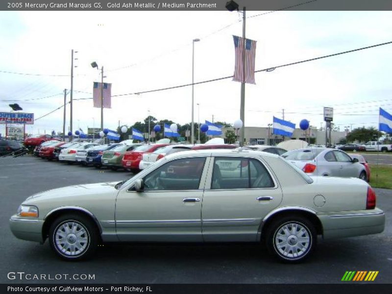 Gold Ash Metallic / Medium Parchment 2005 Mercury Grand Marquis GS